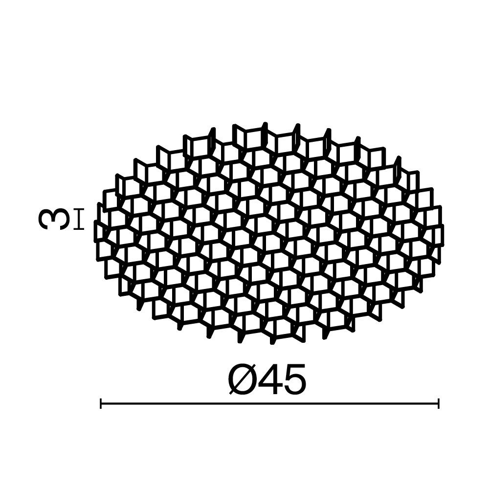 Maytoni Technical Светофильтр HoneyComb ⌀45мм HoneyComb-D45