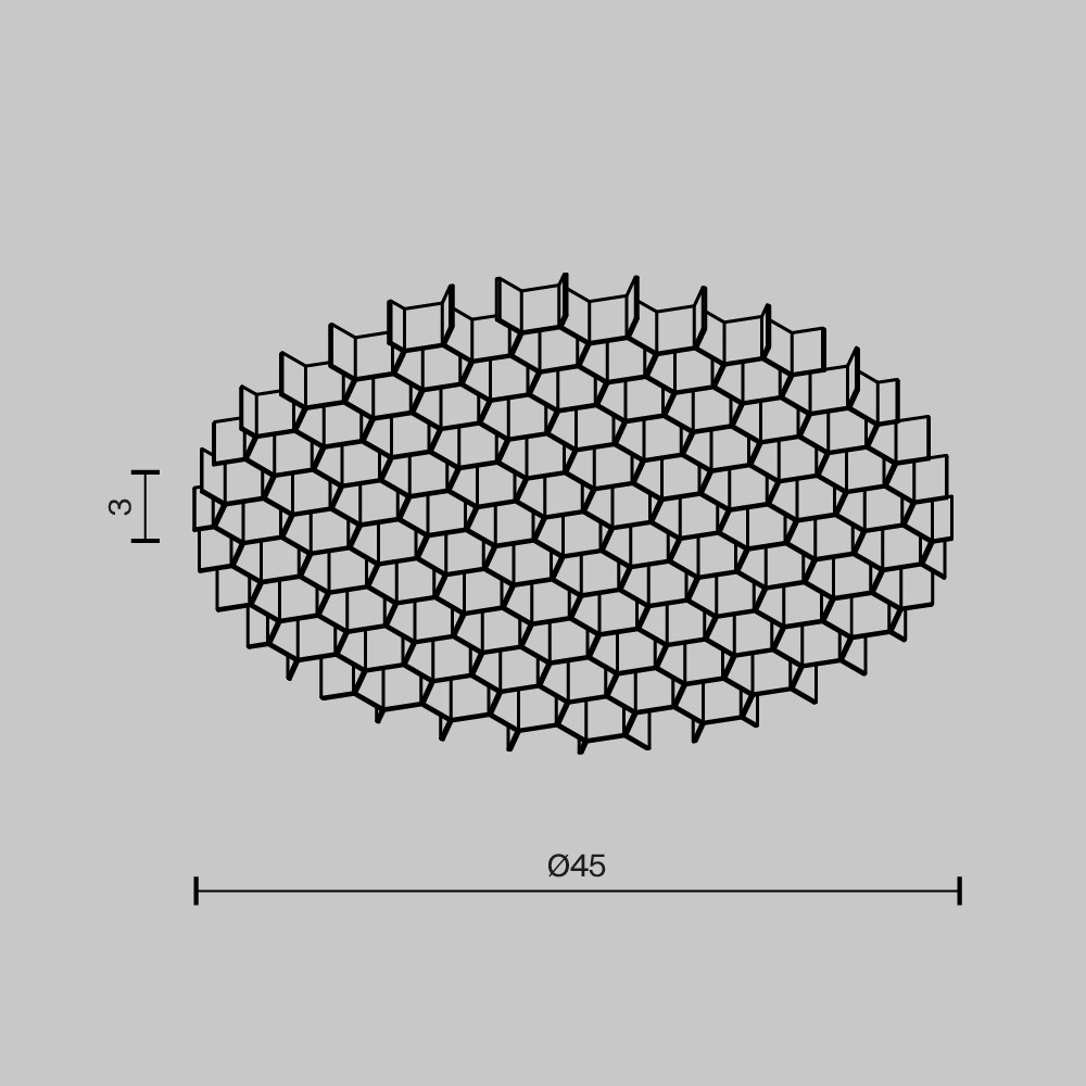 Maytoni Technical Светофильтр HoneyComb ⌀45мм HoneyComb-D45