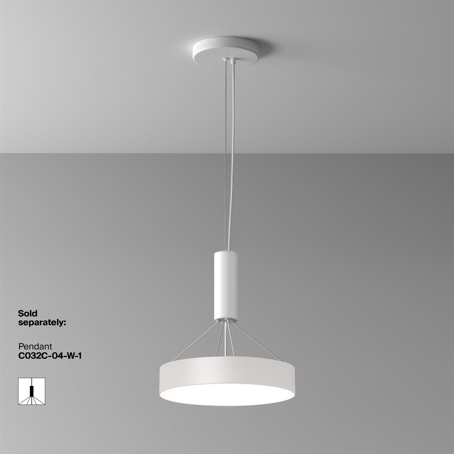 Maytoni Technical Zon Потолочный светильник цвет: белый C032CL-36W4K-RD-W