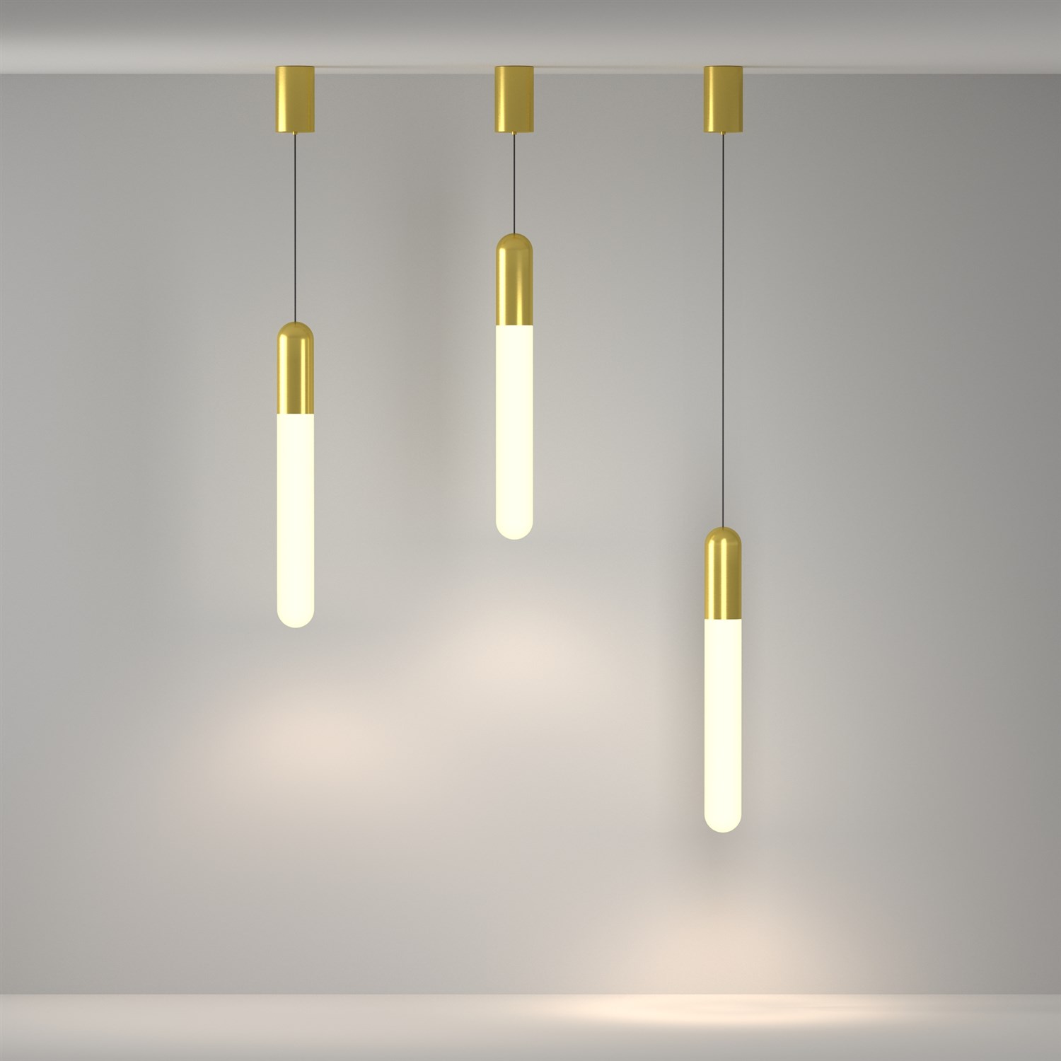 Maytoni Technical Mist Подвесной светильник цвет: латунь P101PL-L500-12W3K-BS