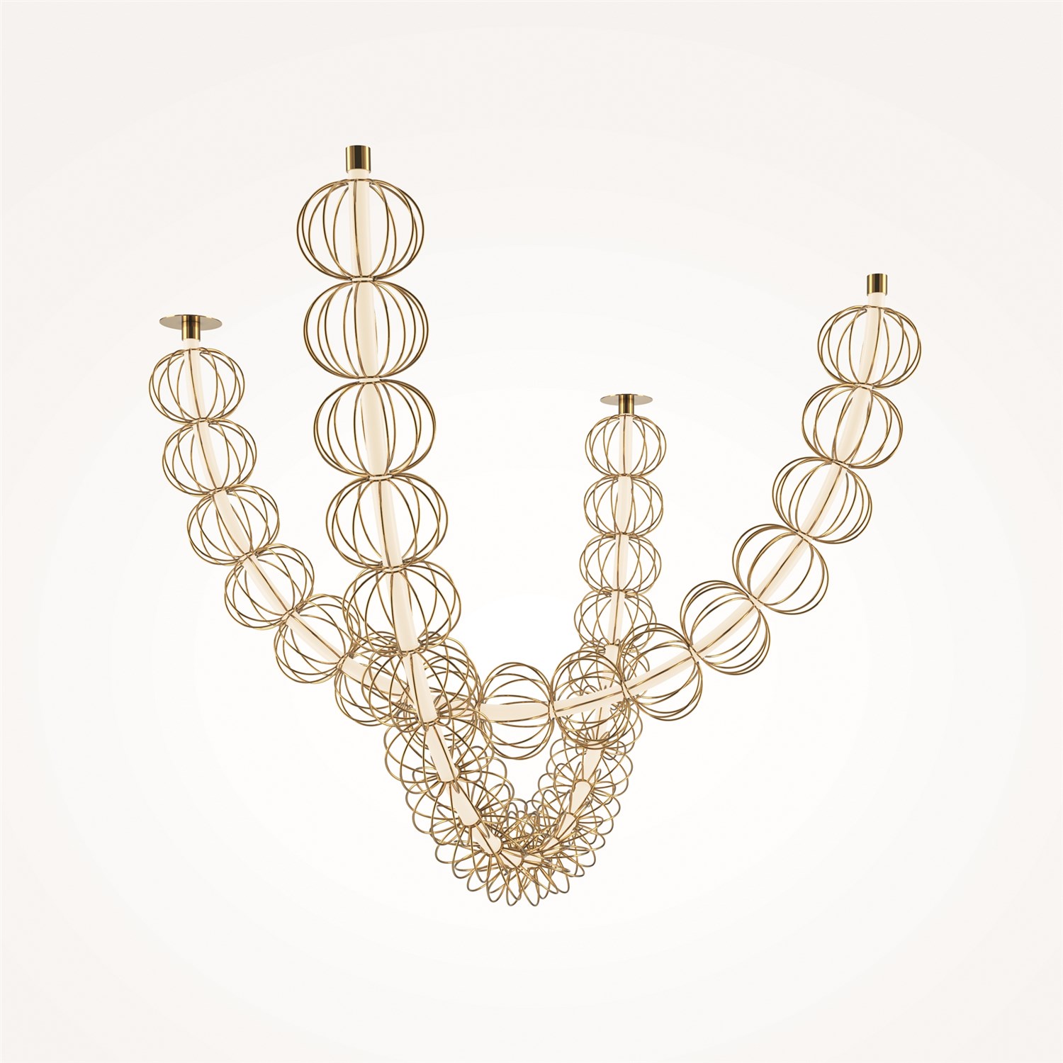 Maytoni Modern Golden Cage Подвесной светильник цвет: золото MOD216PL-L42G3K