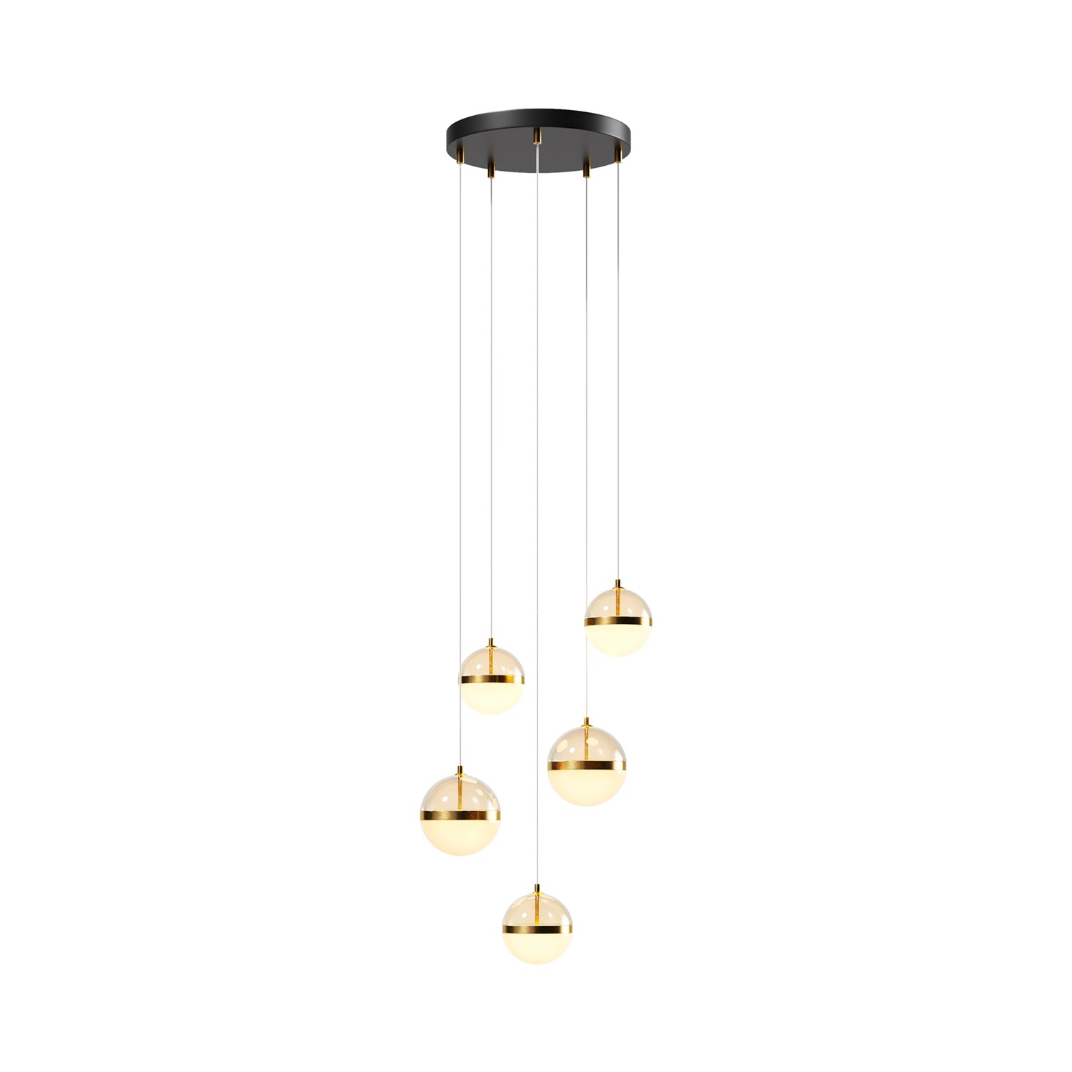 Maytoni Modern Area Подвесной светильник цвет: черный и латунь MOD295PL-L60BBS3K