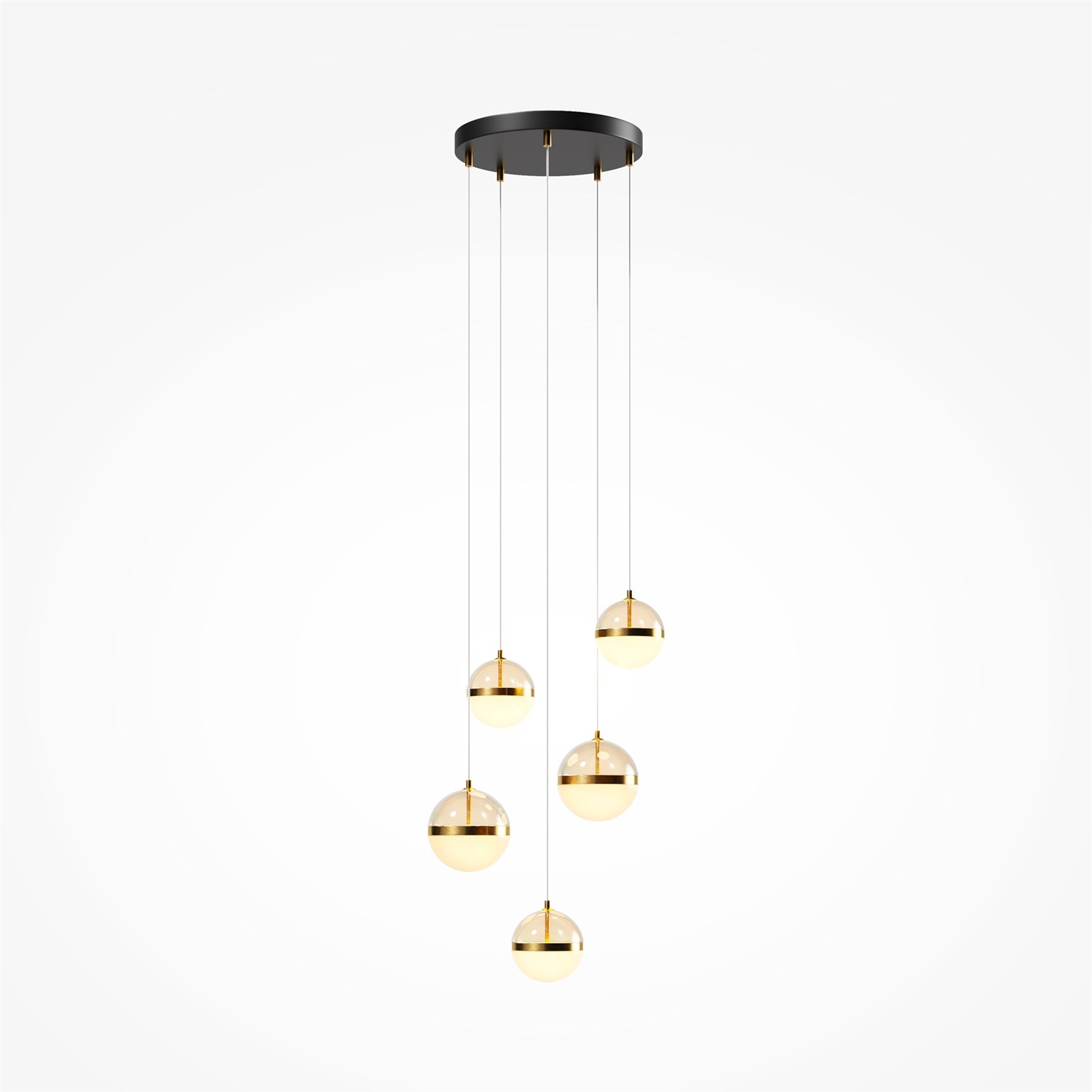 Maytoni Modern Area Подвесной светильник цвет: черный и латунь MOD295PL-L60BBS3K