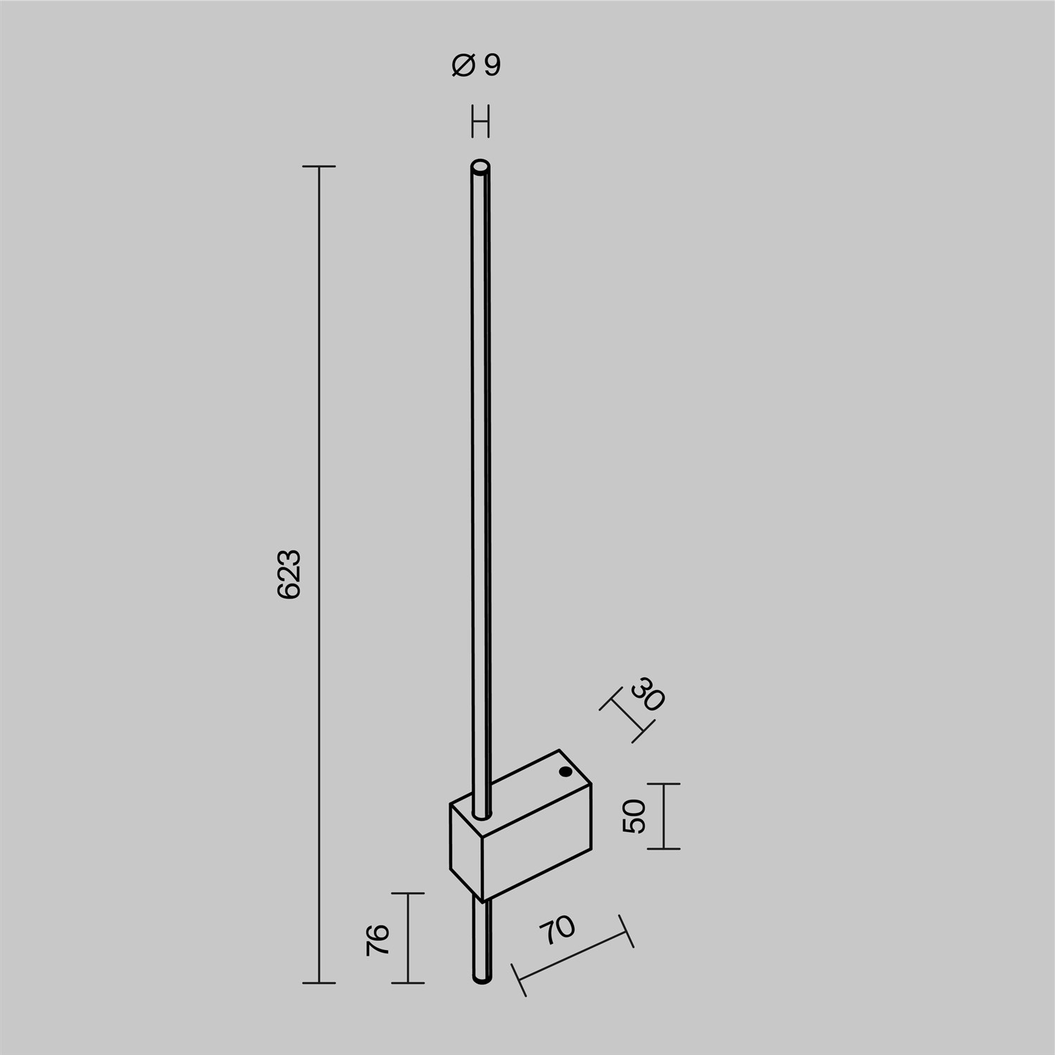 Maytoni Technical Pars Настенный светильник (бра) цвет: белый C070WL-L6W3K