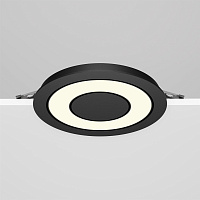 Maytoni Technical Vector Встраиваемый светильник цвет: черный DL102-12W3K-B