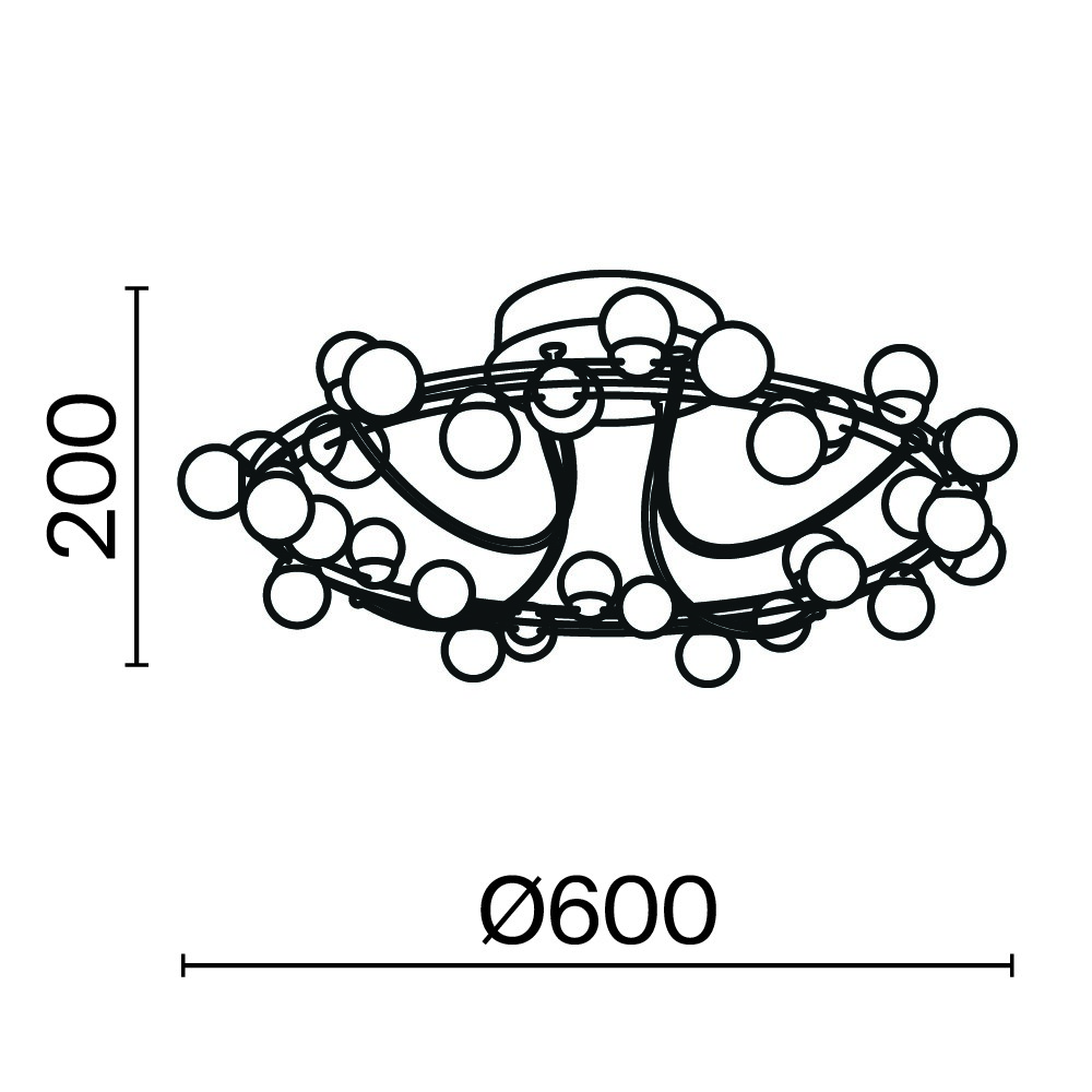 Maytoni Modern Tessara Потолочный светильник цвет: золото MOD081CL-L36G3K