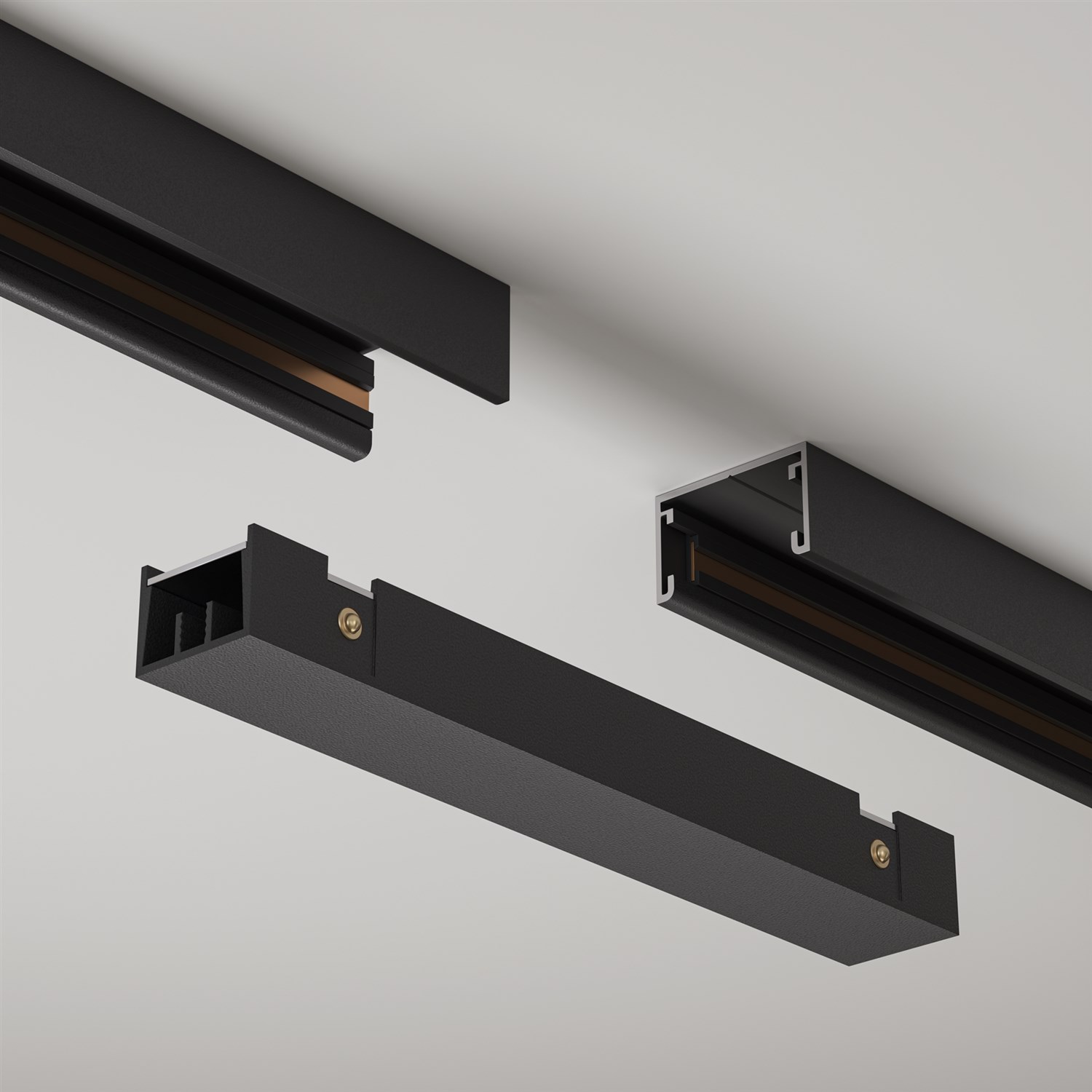 Maytoni Technical Коннектор питания прямой Basity, черный TRA172IPC-1B