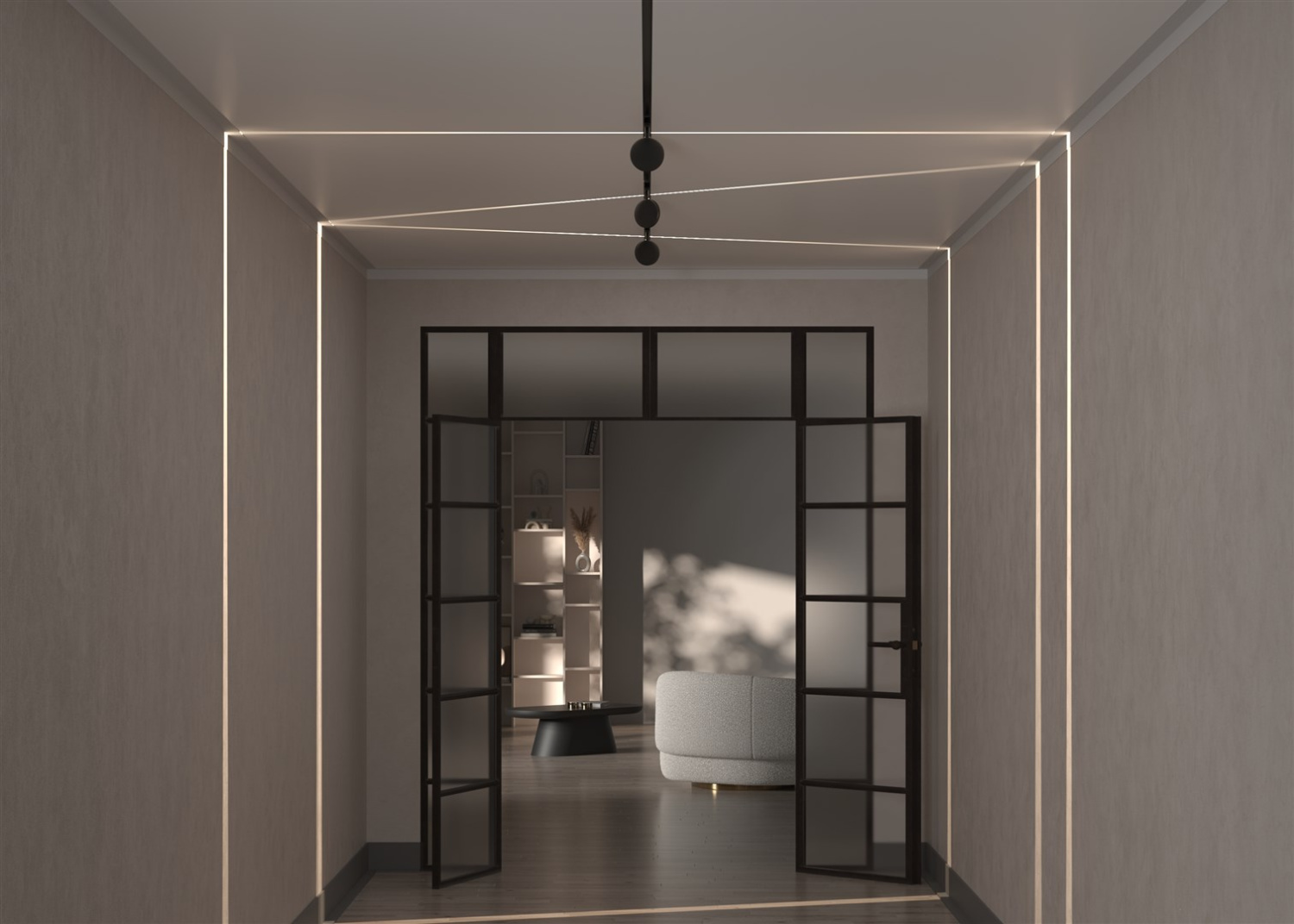 Maytoni Technical Outline Трековый светильник цвет: черный TR090-2-6W4K-B