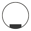 Maytoni Modern Rim Настенный светильник (бра) цвет: черный MOD058WL-L50BK