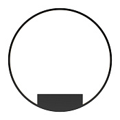 Maytoni Modern Rim Настенный светильник (бра) цвет: черный MOD058WL-L50BK
