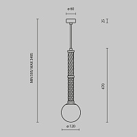 Maytoni Modern Teatro Подвесной светильник цвет: латунь MOD287PL-01BS1