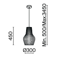 Maytoni Modern Roots Подвесной светильник цвет: черный MOD191PL-01W1