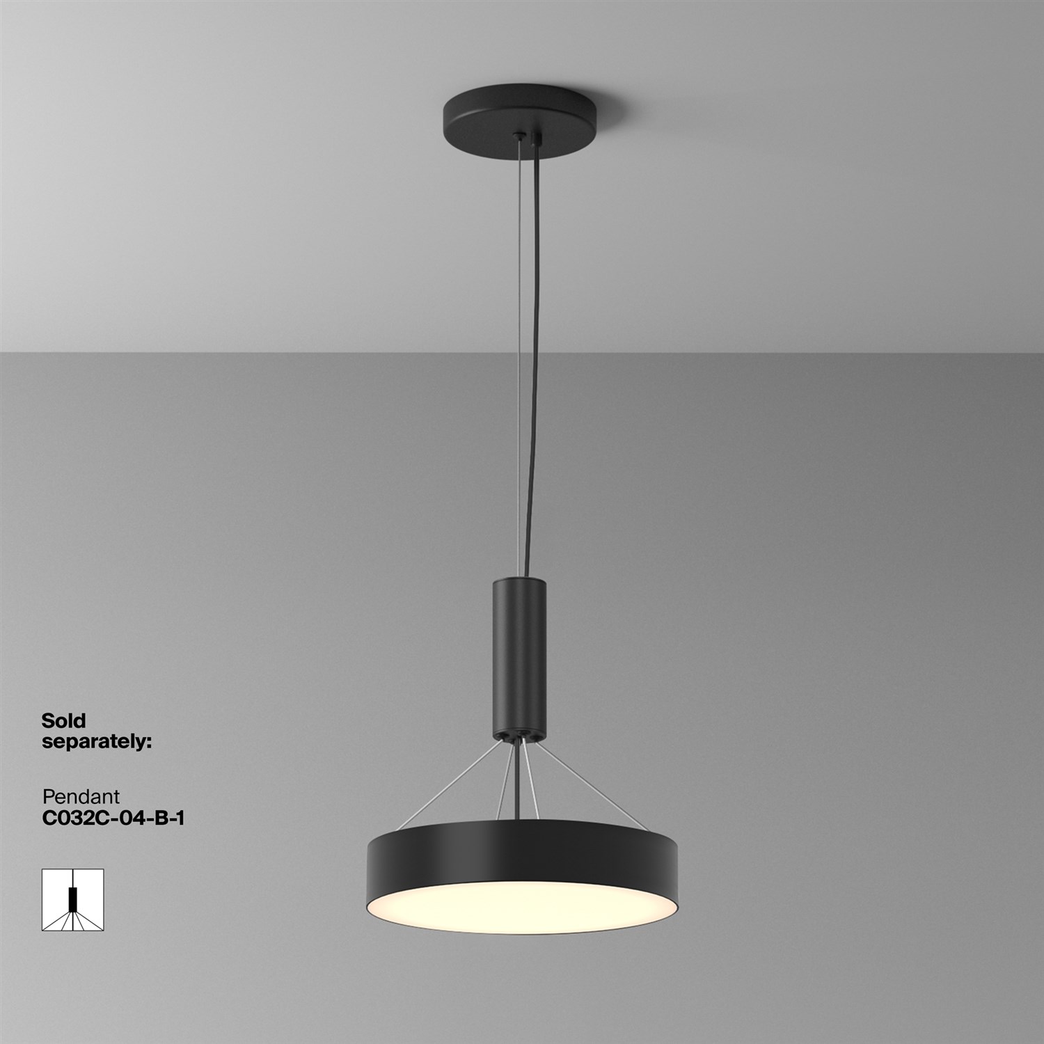 Maytoni Technical Zon Потолочный светильник цвет: черный C032CL-36W3K-RD-B