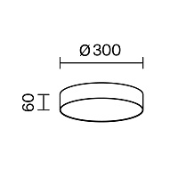 Maytoni Technical Zon Потолочный светильник цвет: черный C032CL-36W3K-RD-B