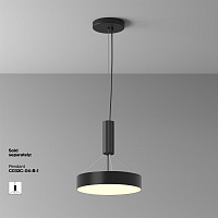 Maytoni Technical Zon Потолочный светильник цвет: черный C032CL-36W3K-RD-B