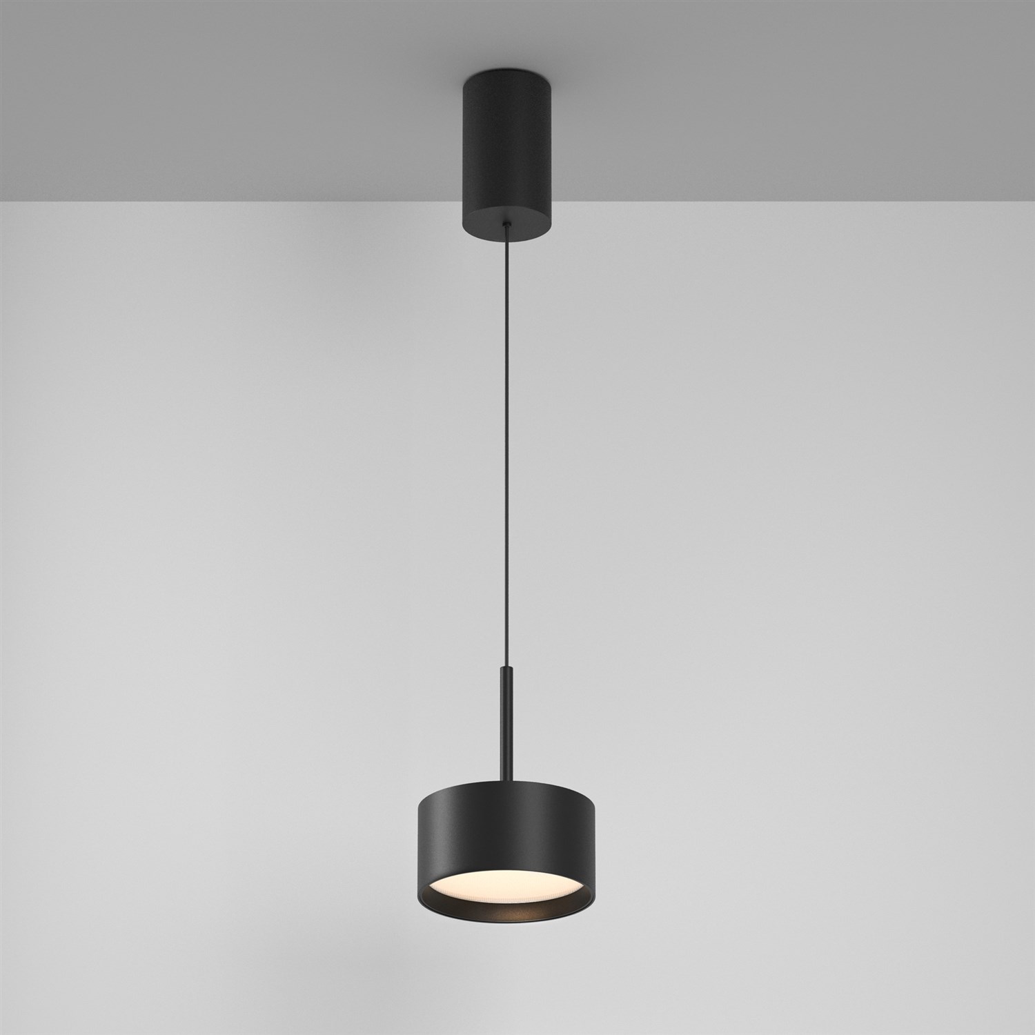 Maytoni Technical Glare Подвесной светильник цвет: черный P102PL-12W3K-B