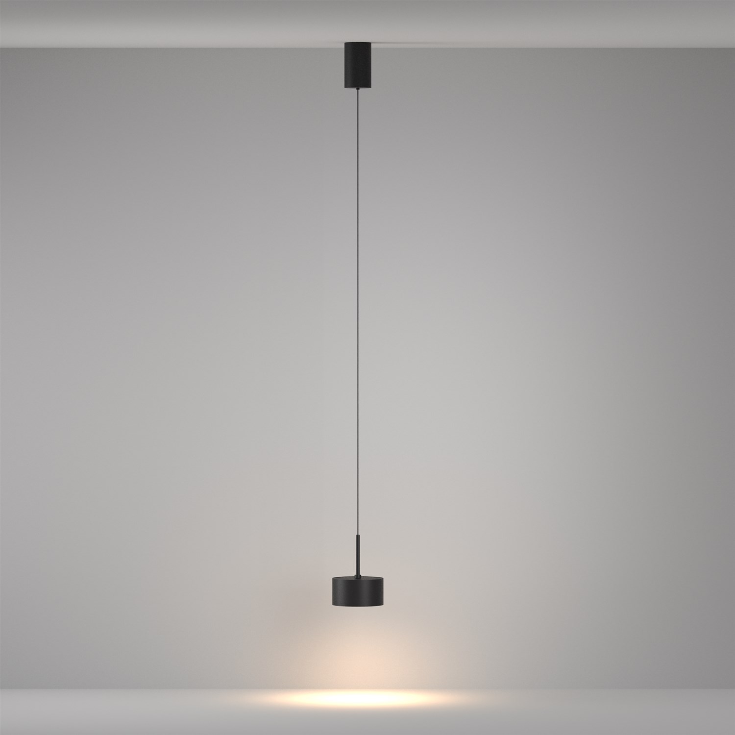 Maytoni Technical Glare Подвесной светильник цвет: черный P102PL-12W3K-B