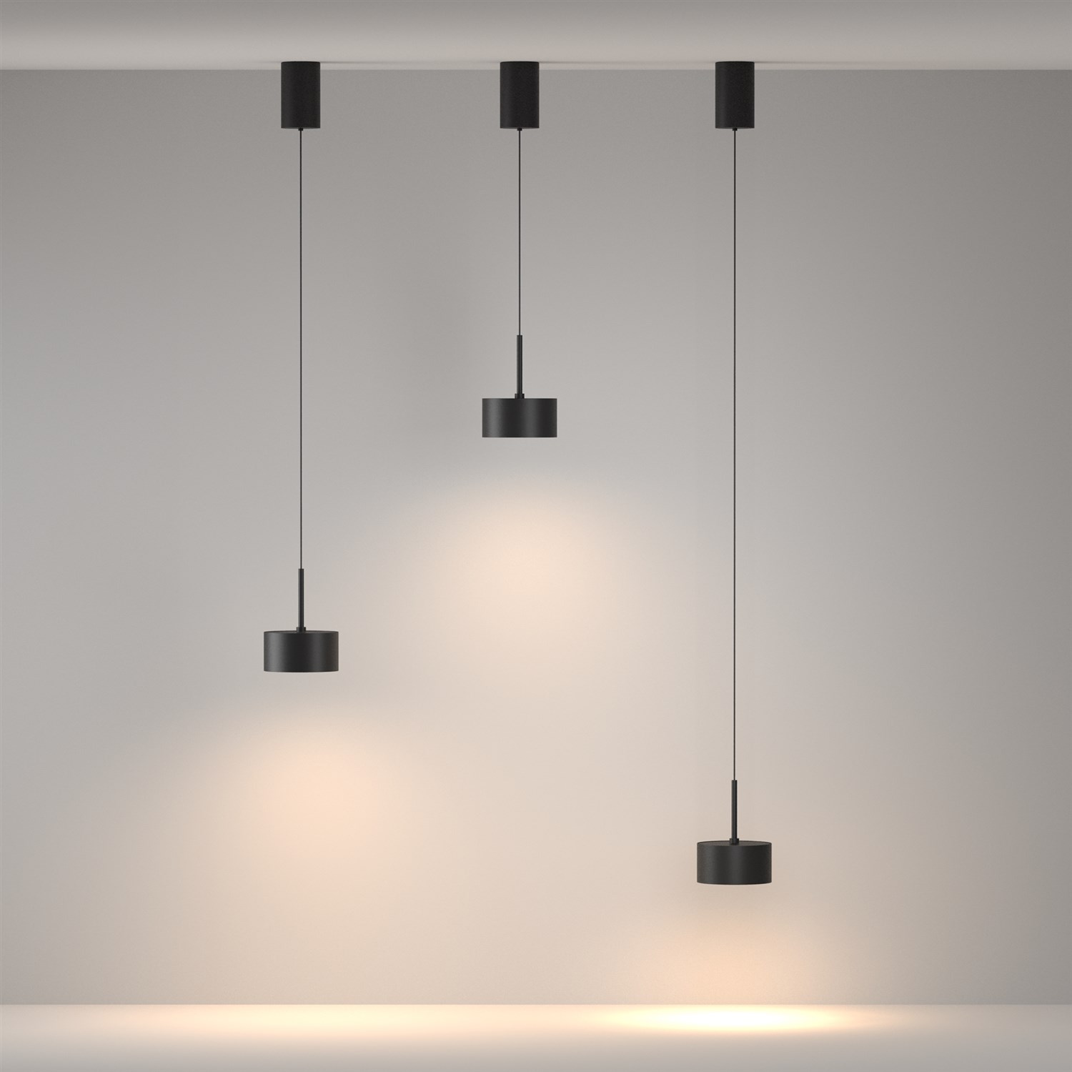 Maytoni Technical Glare Подвесной светильник цвет: черный P102PL-12W3K-B