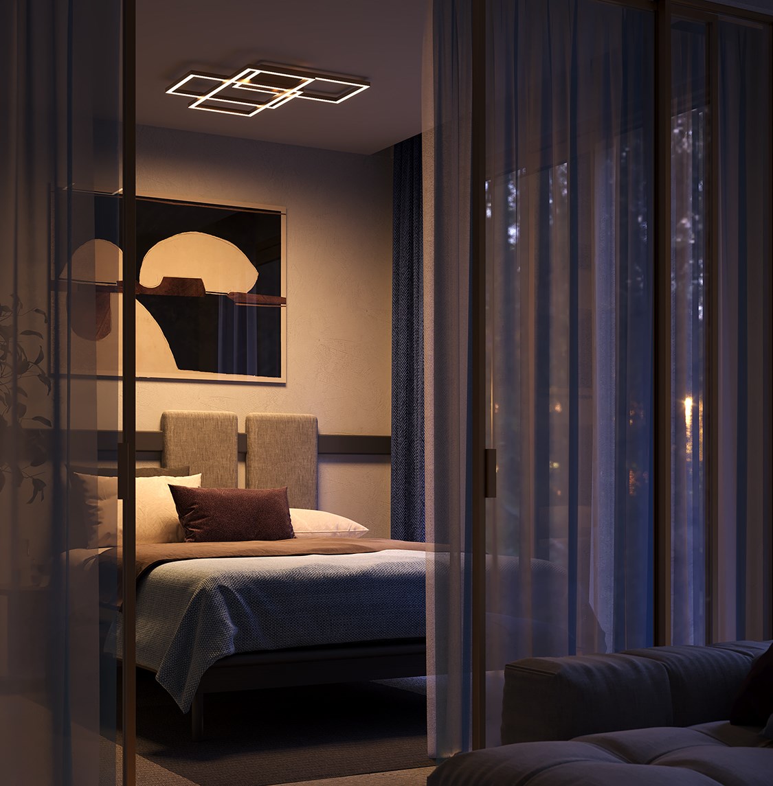 Maytoni Modern Rida Потолочный светильник цвет: золото MOD015CL-L80GK