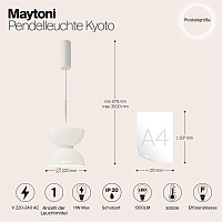 Maytoni Modern Kyoto Подвесной светильник цвет: белый MOD178PL-L11W3K