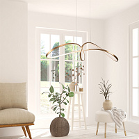 Maytoni Modern Curve Подвесной светильник цвет: золото MOD156PL-L52G4K