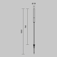 Maytoni Outdoor Flare Ландшафтный светильник цвет: графит O487FL-L3GF3K1