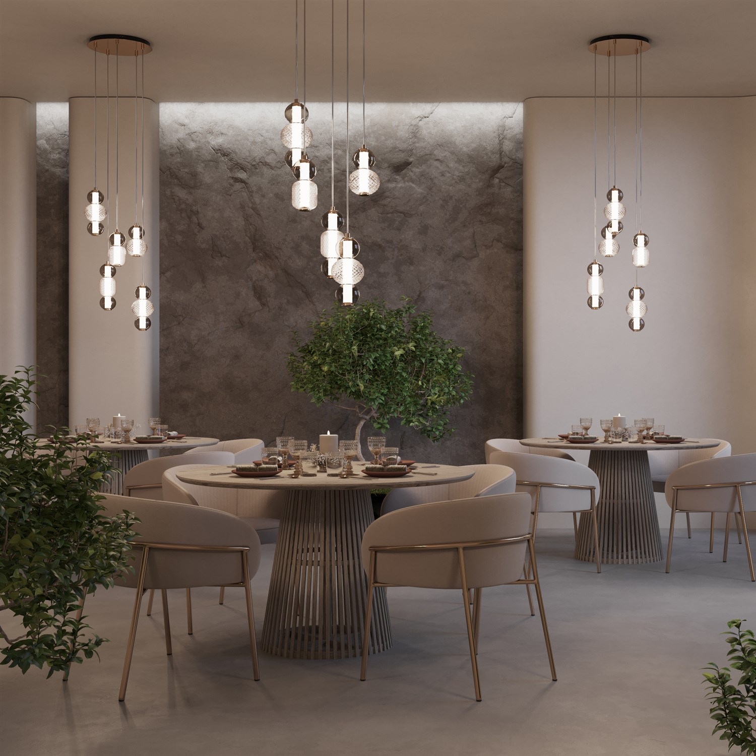 Maytoni Modern Drop Подвесной светильник цвет: хром MOD273PL-L80CH3K