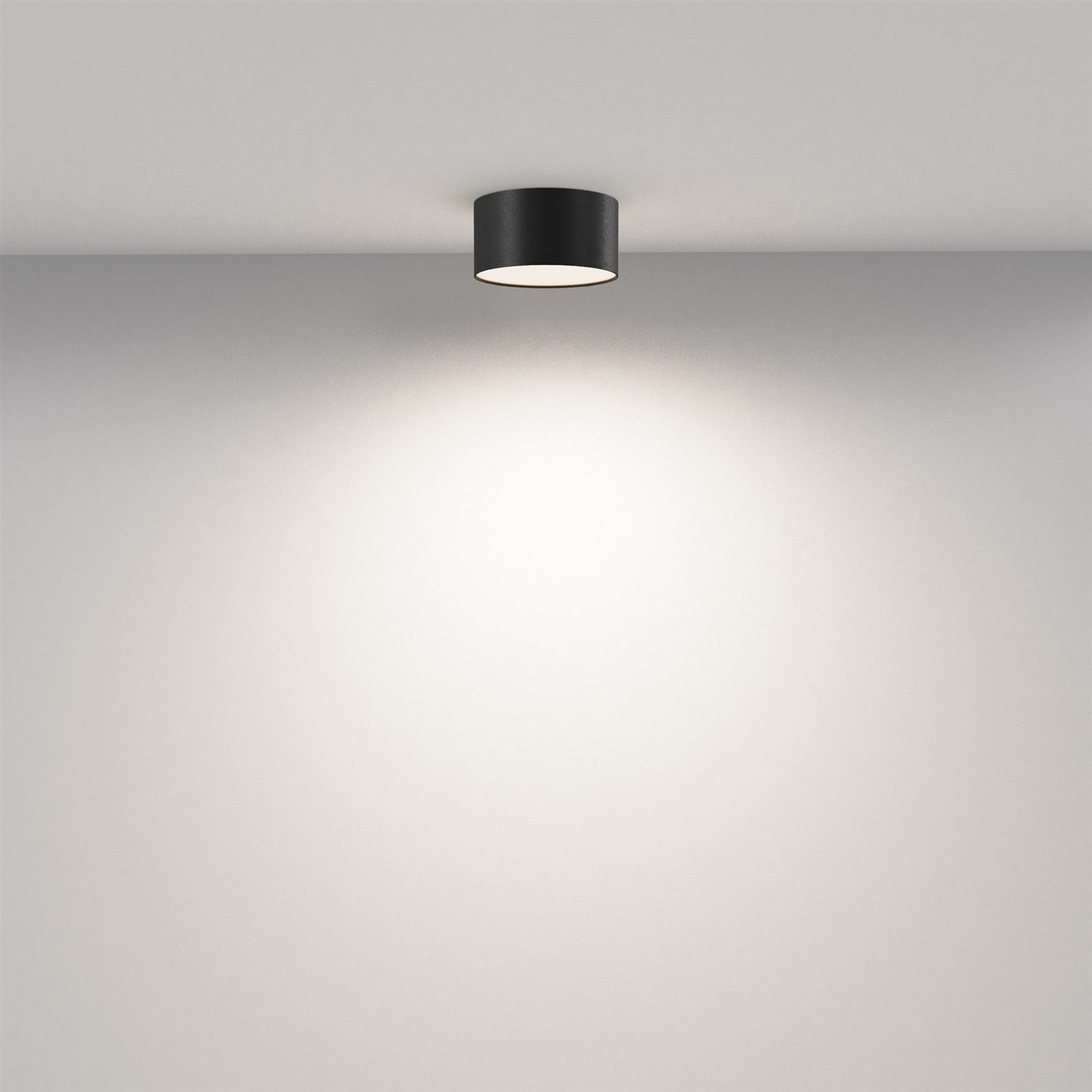 Maytoni Technical Zon Потолочный светильник цвет: черный C032CL-12W4K-RD-B