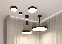 Maytoni Technical Zon Потолочный светильник цвет: черный C032CL-12W4K-RD-B