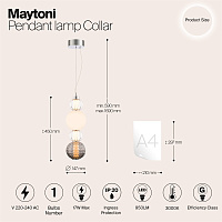 Maytoni Modern Collar Подвесной светильник цвет: хром P069PL-L17CH3K