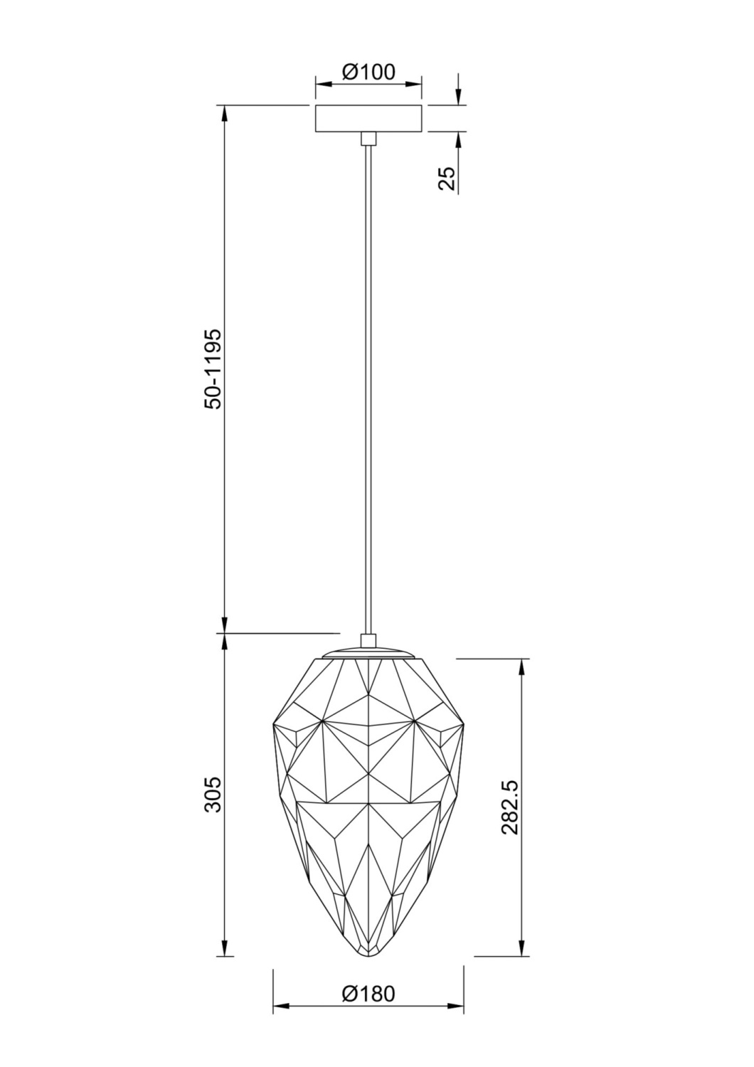 Maytoni Modern Globo Подвесной светильник цвет: хром P052PL-01BL