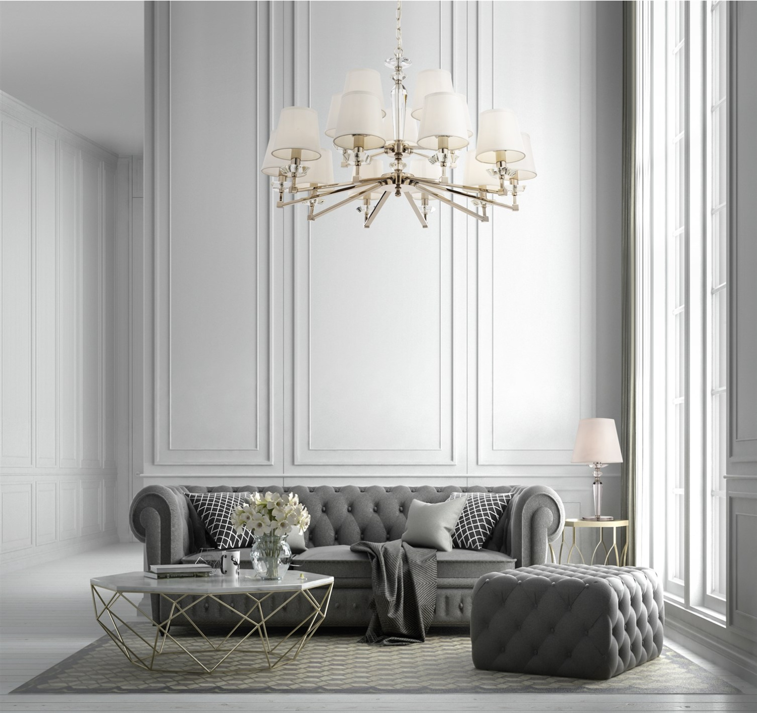 Maytoni Classic Beira Настольный светильник цвет: никель MOD064TL-01N