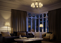 Maytoni Classic Riverside Напольный светильник (торшер) цвет: хром MOD018FL-01CH
