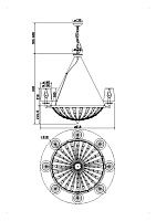 Maytoni Classic Pantheon Подвесной светильник цвет: хром H021PL-08CH