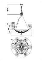 Maytoni Classic Pantheon Подвесной светильник цвет: хром H021PL-06CH