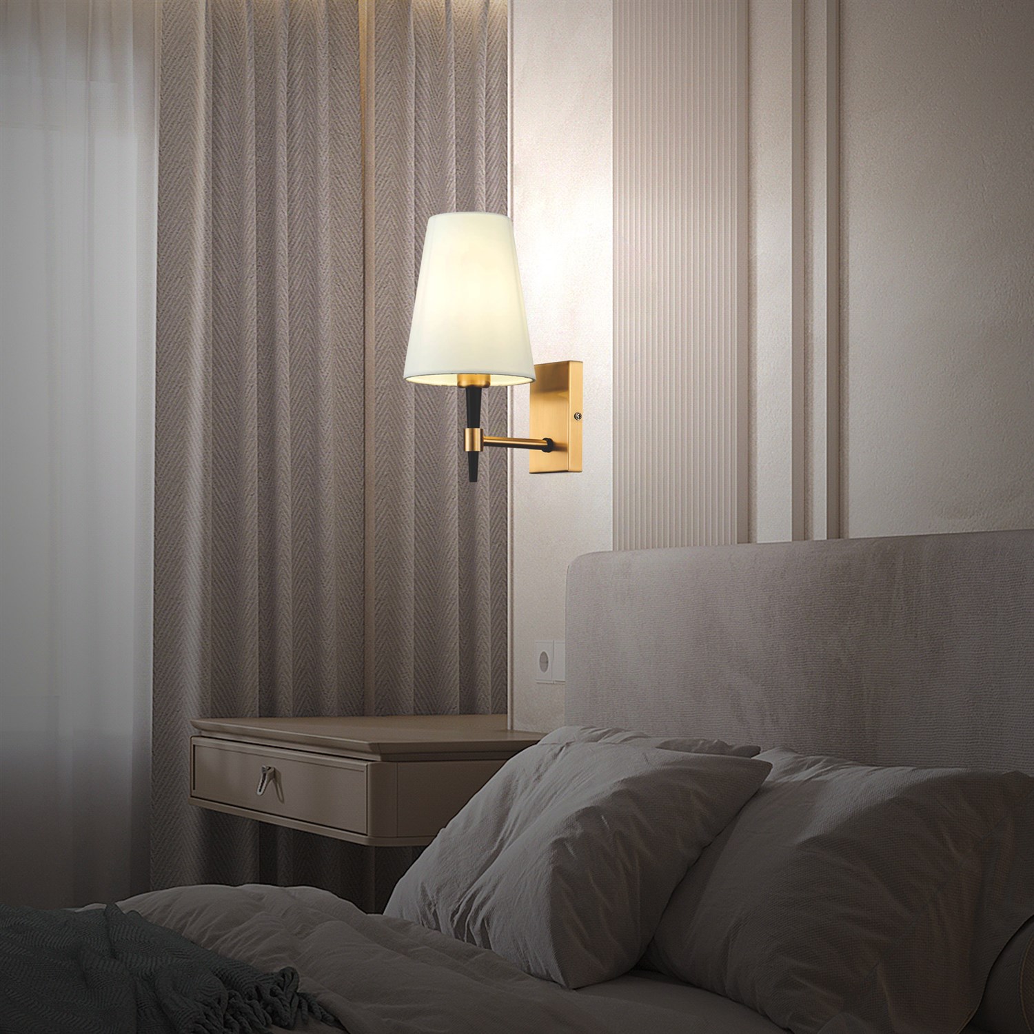 Maytoni Classic Zaragoza Настенный светильник (бра) цвет: латунь H001WL-01BS