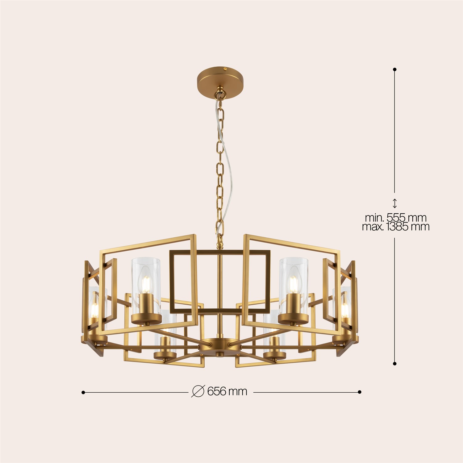 Maytoni Classic Bowi Подвесной светильник цвет: золото H009PL-06G