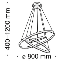 Maytoni Modern Rim Подвесной светильник цвет: латунь MOD058PL-L100BS4K