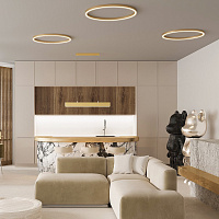 Maytoni Modern Rim Подвесной светильник цвет: латунь MOD058PL-L100BS4K
