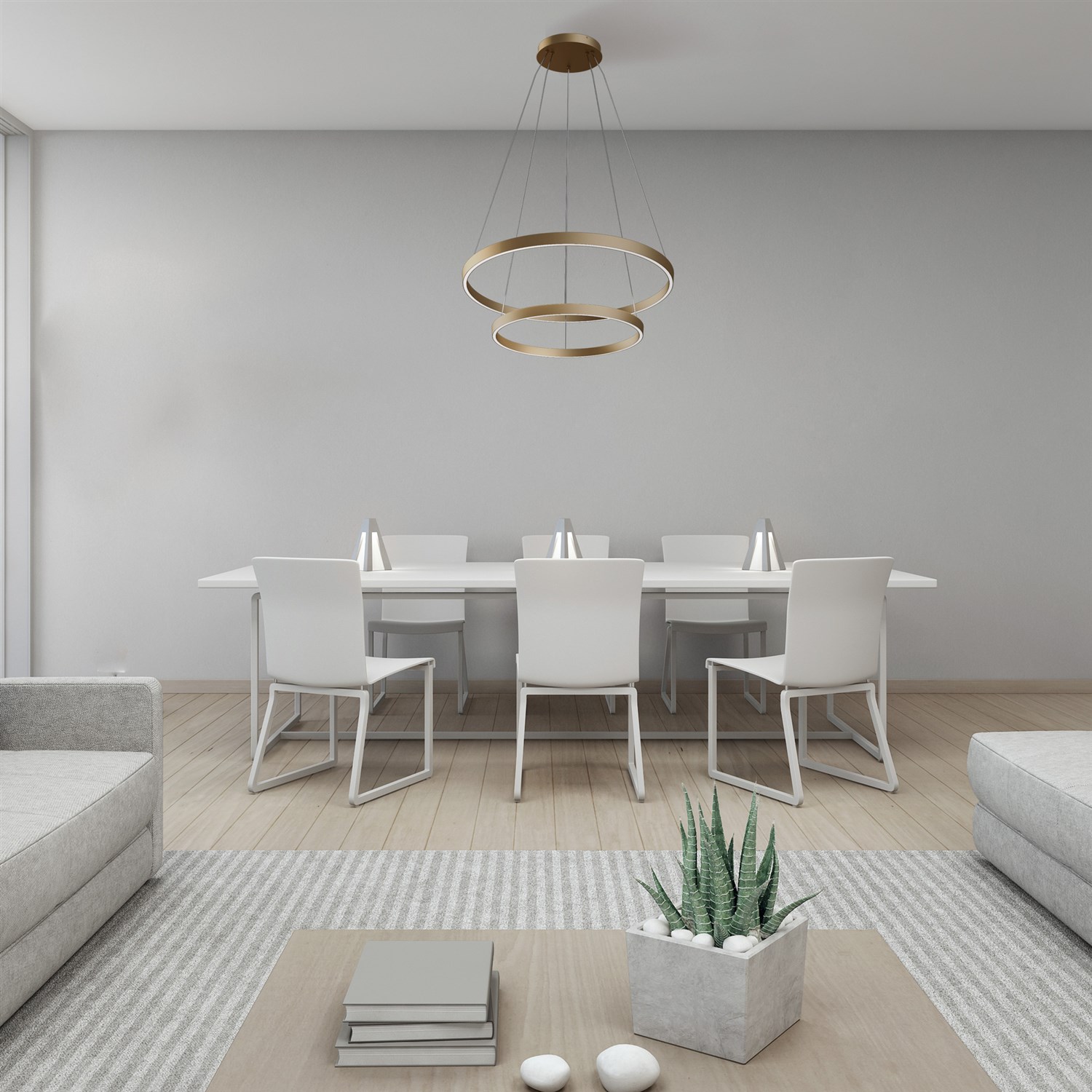 Maytoni Modern Rim Подвесной светильник цвет: латунь MOD058PL-L74BS4K