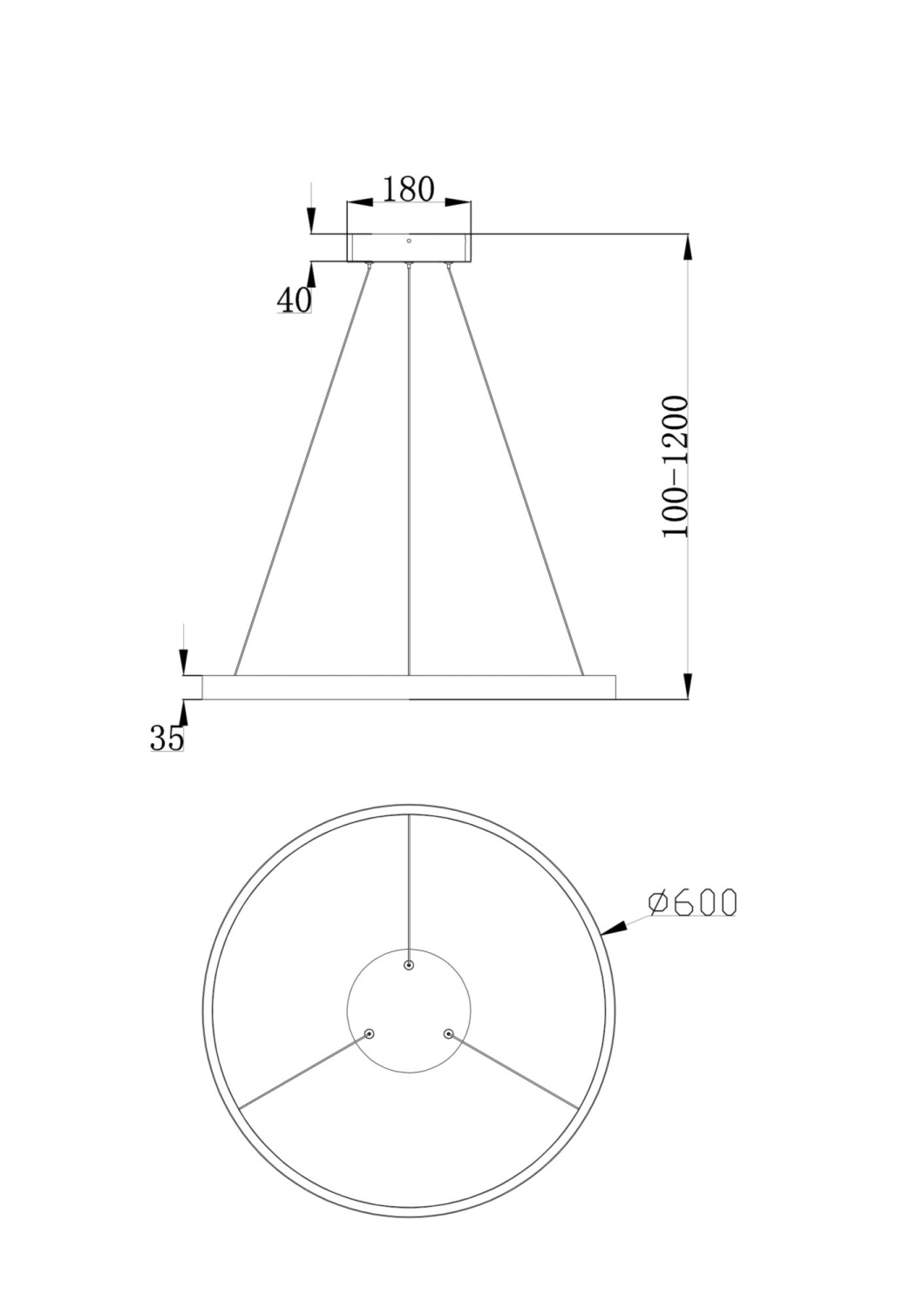 Maytoni Modern Rim Подвесной светильник цвет: белый MOD058PL-L32W4K