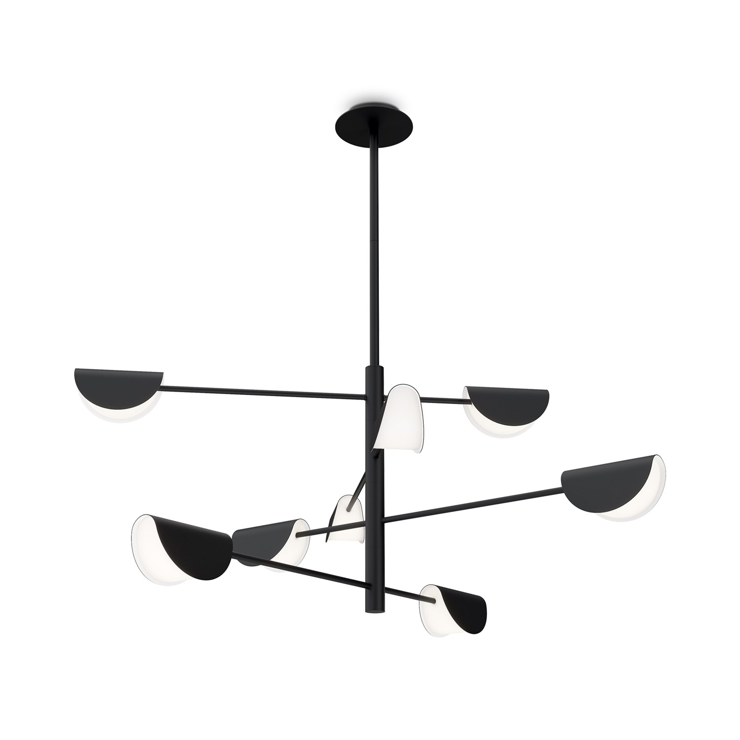 Maytoni Modern Mollis Люстра цвет: черный MOD126PL-08B