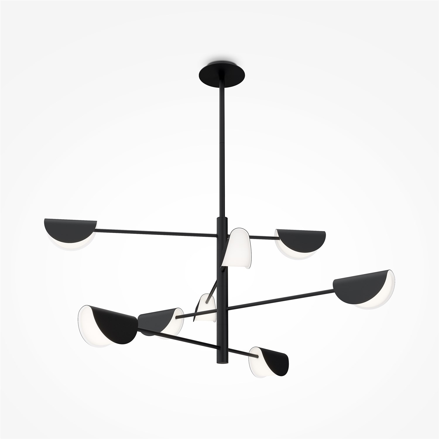 Maytoni Modern Mollis Люстра цвет: черный MOD126PL-08B