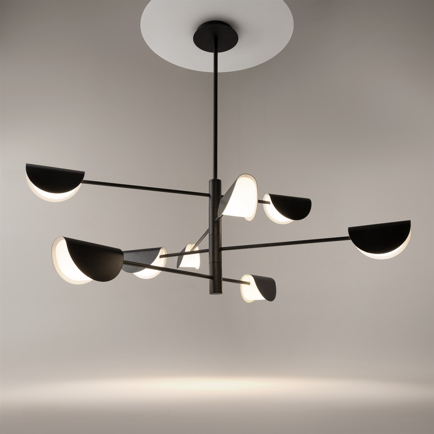 Maytoni Modern Mollis Люстра цвет: черный MOD126PL-08B