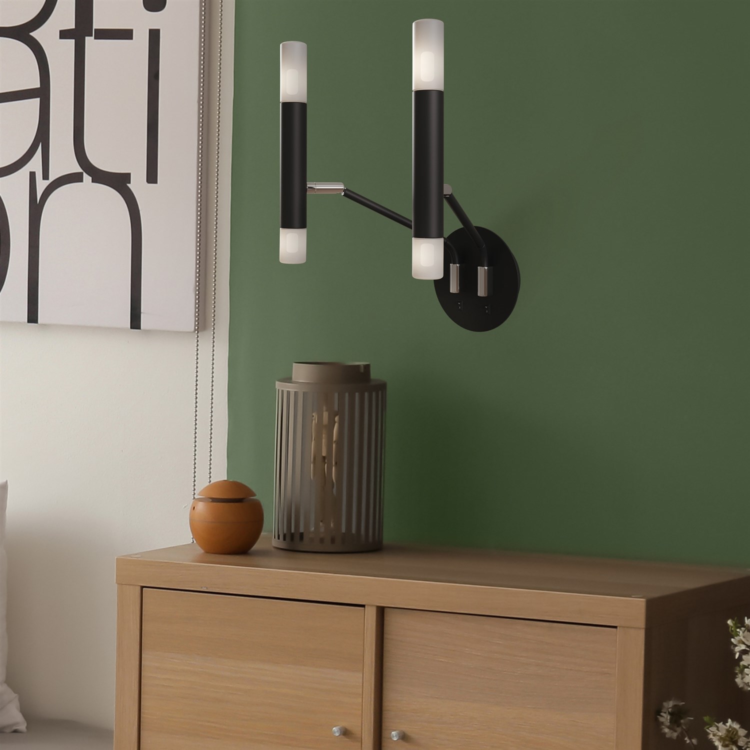 Maytoni Modern Vigo Настенный светильник (бра) цвет: черный MOD620WL-04B