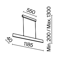 Maytoni Technical Step Подвесной светильник цвет: черный P010PL-L30B