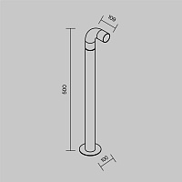 Maytoni Outdoor Sleek Ландшафтный светильник цвет: графит O477FL-L2GF3K