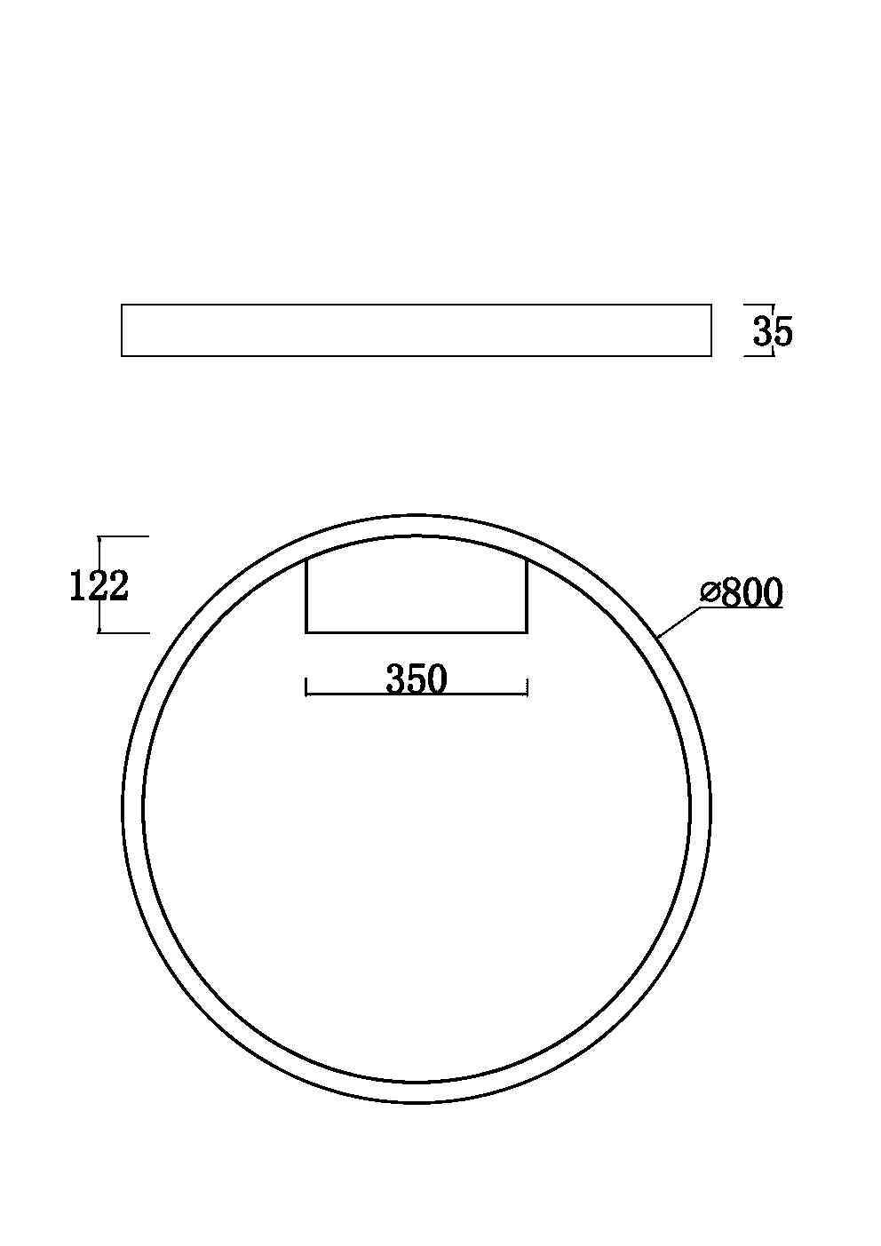 Maytoni Modern Rim Потолочный светильник цвет: белый MOD058CL-L50W3K