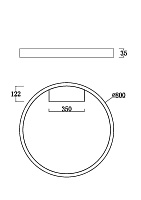 Maytoni Modern Rim Потолочный светильник цвет: белый MOD058CL-L50W3K