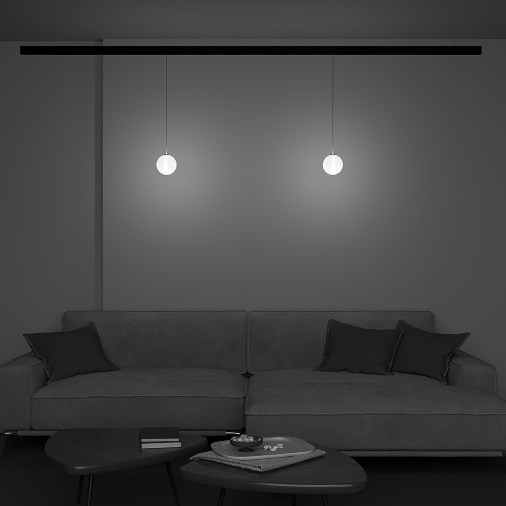Maytoni Technical Luna Трековый подвесной светильник цвет: черный TR039-2-5W4K